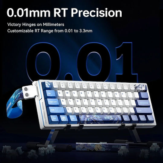 ATK EDGE 60 HE Leviatan - 8K Hall Effect Gaming Keyboard 60% with Magnetic switches and RGB lighting (International English) Blue