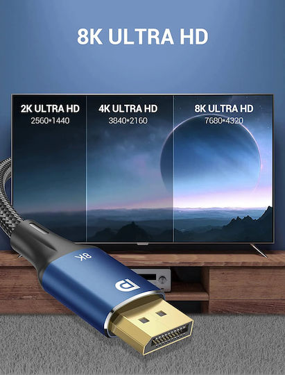Vention Braided HDMI Cable Male - HDMI Male 1.5m Blue