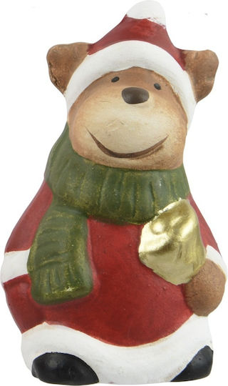 Weihnachtsfigur Terracotta Bär Verschiedene Designs 4×3.2×6.5cm Christmas Collection 536136-4 00054392