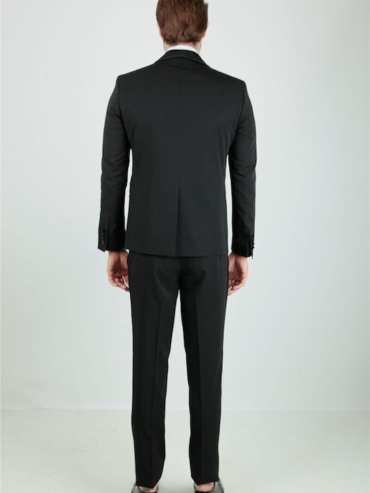Herrenanzug mit Weste Black