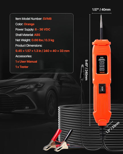Vevor Апарат за измерване на напрежение DLXQCDLCSYKCPCNEY001V9