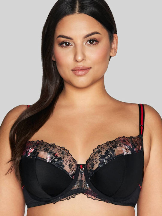 Bra with Light Padding Underwire Black