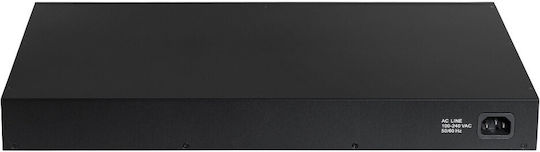 Edimax GS-5424PLC v3 Unmanaged L2 PoE+ Switch με 24 Θύρες Gigabit (1Gbps) Ethernet και 4 SFP Θύρες