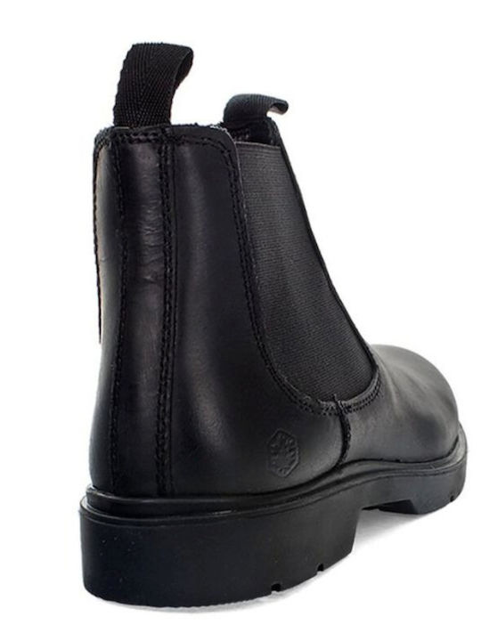 Ghete Chelsea Leather Black Chelsea Boots