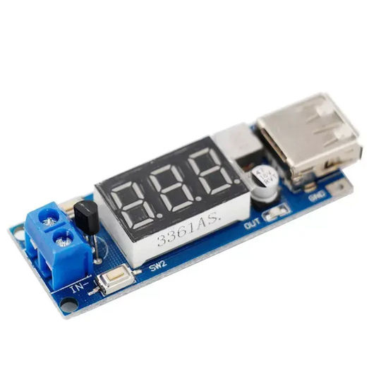 thumbnail interactive-video image 1 of DC-DC Step Down Power Module – 9V/12V/24V To 5V USB (2A / 3A) – Vehicle Charger 1 of 4