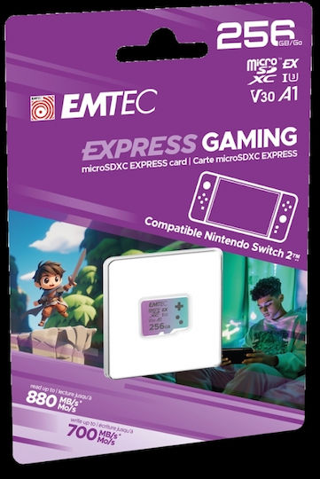 Emtec Gaming microSDXC 256GB U3 V30 A1 UHS-I 30MB/s