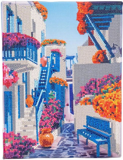 Nice Diamantiny Quadro II DIY Art Mosaic Blue Balconies 3D Diamonds 96568 8+ Years