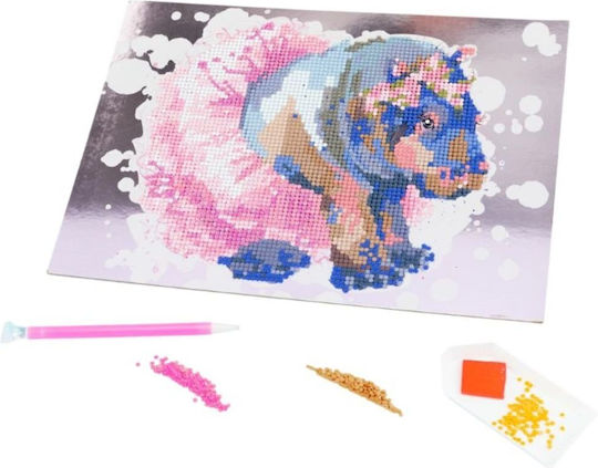 Nice Diamantiny Level Up Δημιουργικό Σετ Παιχνιδιού Μωσαϊκού “watercolor Hippopotamus” Πολύχρωμα Διαμαντάκια 96333 6+ Ετών