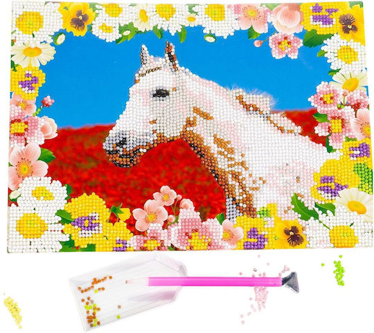 Nice Diamantiny Level Up Δημιουργικό Σετ Μωσαϊκού “wild White Horse” Πολύχρωμα Διαμαντάκια 96206 8+ Ετών