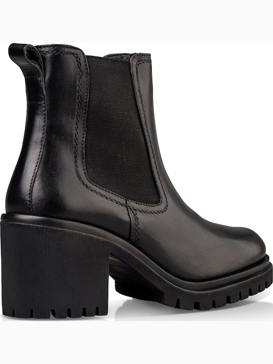 Leather Women's Chelsea Boots Black