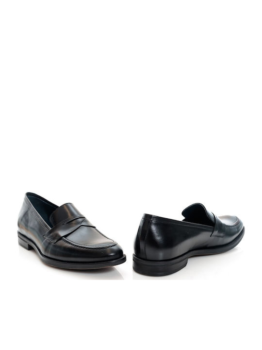 Δερμάτινα Ανδρικά Loafers σε Μαύρο Χρώμα