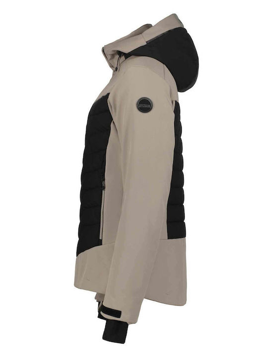 Icepeak 57820542-245 Ανδρικό Μπουφάν Soft Shell για Σκι & Snowboard Γκρι