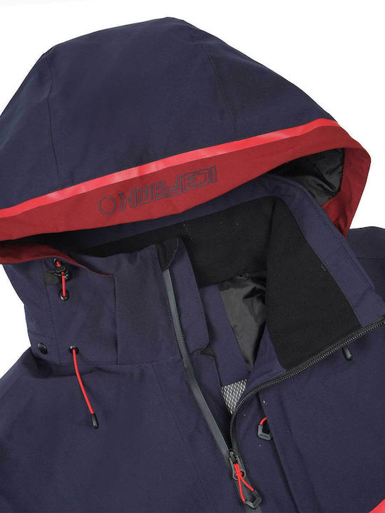 Icepeak 56124839-390 Männer Jacke aus für Ski & Snowboard Blau