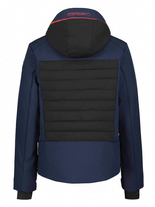 Icepeak 57820542-390 Ανδρικό Μπουφάν Soft Shell για Σκι & Snowboard Μπλε