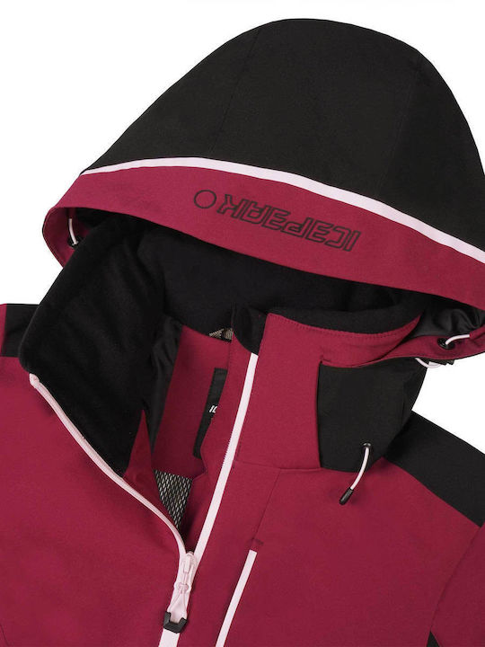 Icepeak 53121839-692 Γυναικείο Μπουφάν για Σκι & Snowboard Ροζ