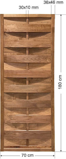 Tesias Group Ξύλινο Πάνελ Περίφραξης 1.8m x 70cm