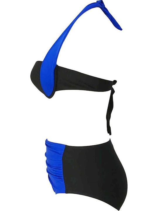 Set Bikini Blue With Black