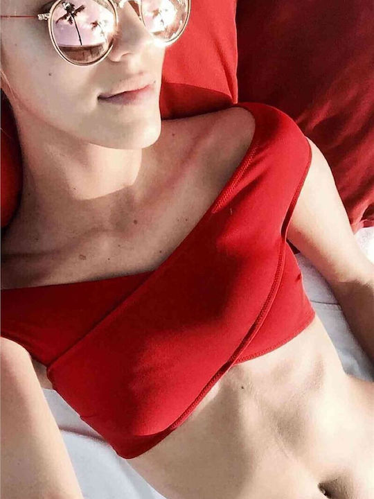 Bikini Set Top & Slip Bottom Red