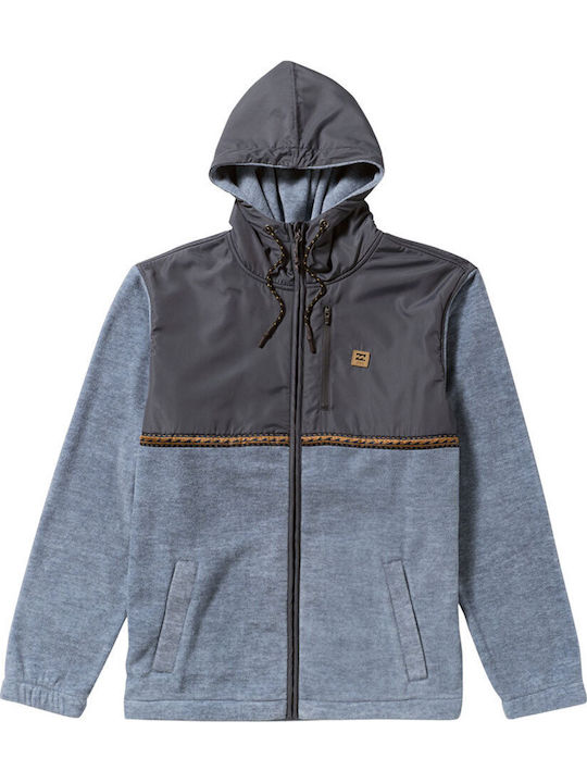 Boundary Men's Fleece Jacket Hooded Blue