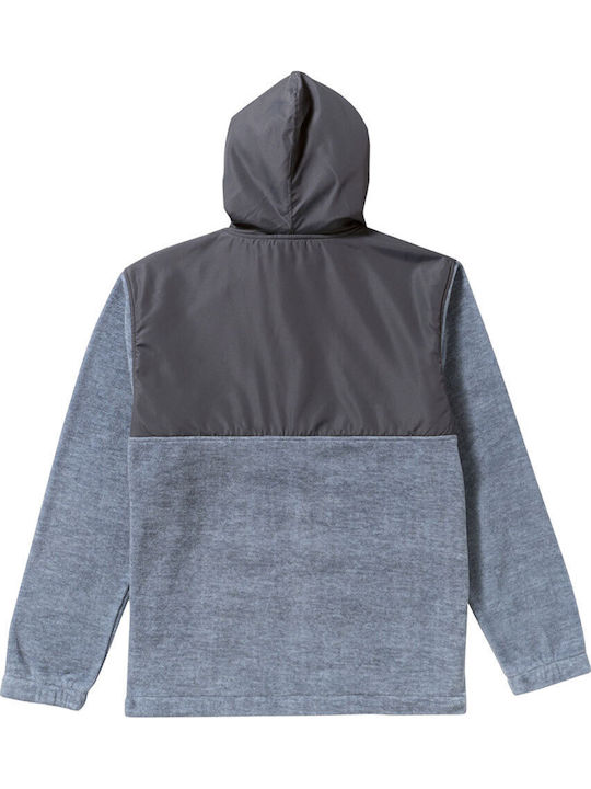 Boundary Men's Fleece Jacket Hooded Blue