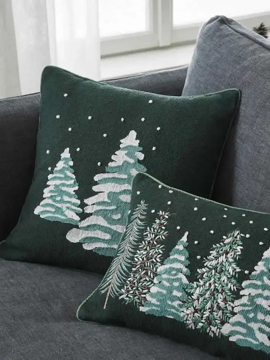 Gofis Home Christmas Decorative Rectangular Pillowcase Green 30x45cm