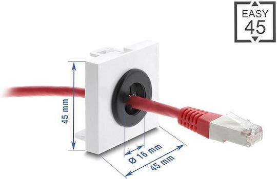 DeLock Presetupă pentru Cabluri 91072
