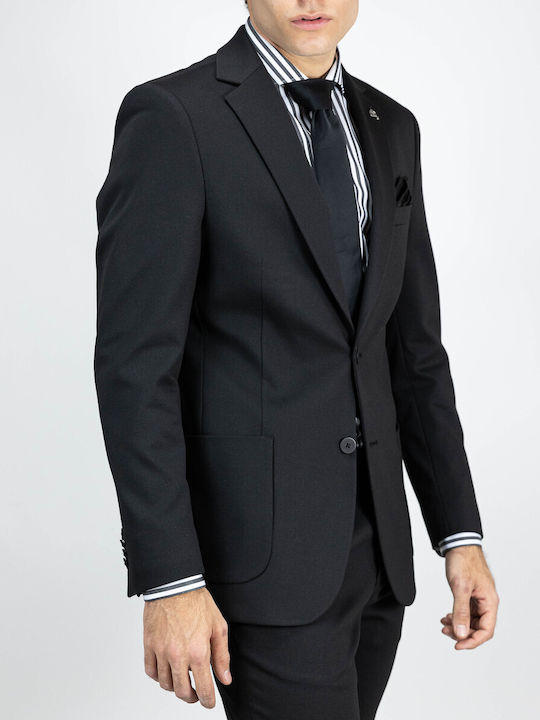 Men's Winter Suit Regular Fit Black