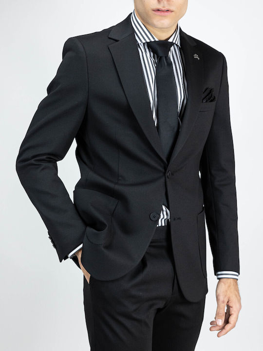 Men's Winter Suit Regular Fit Black