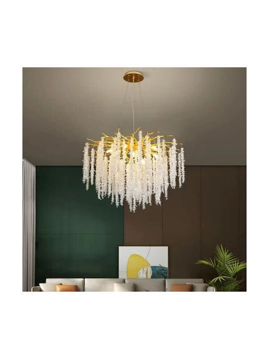 Lightplanet Полилей 6xE14 Ø45см с Кристали 8803/450