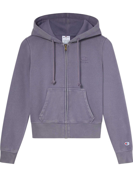 Women's Sweatshirt Jacket Hooded Purple