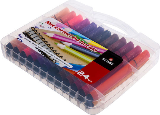 Kunst & Papier Μαρκαδόροι Ζωγραφικής Neon Σετ 24 χρώματα