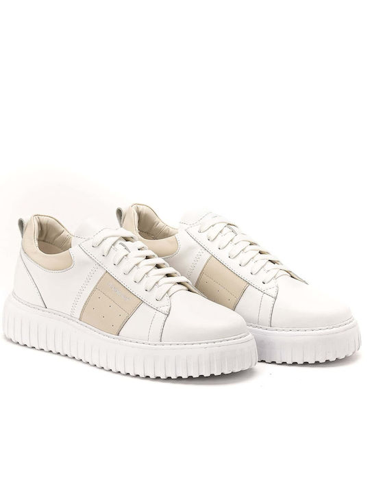 Sneakers Pentru Bărbați Albe Bej