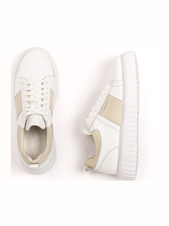 Sneakers Pentru Bărbați Albe Bej