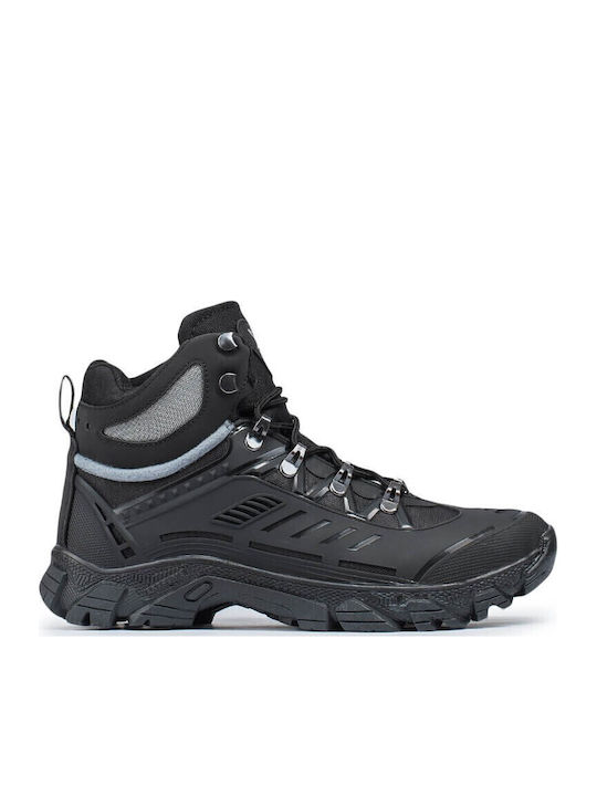 Marwells Herren Wanderstiefel Wasserdicht Schwarz