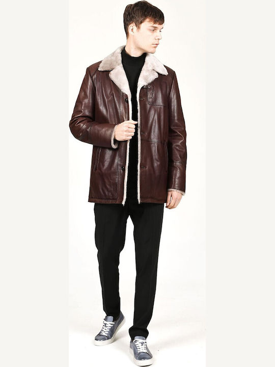 Мъжко палто Dark Brown