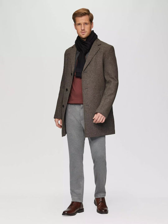Ανδρικό Παλτό Dark Brown