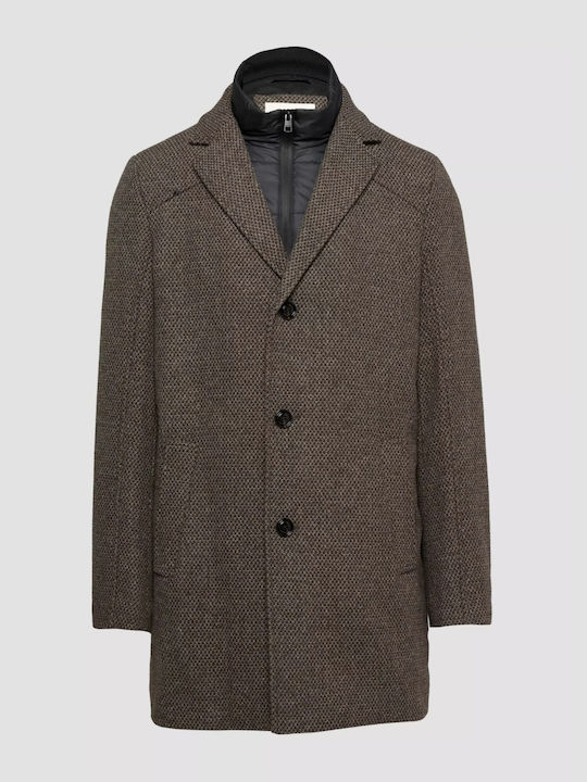 Ανδρικό Παλτό Dark Brown