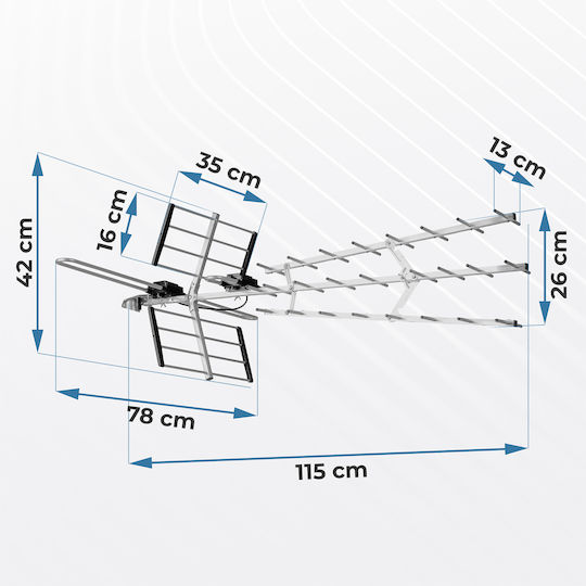 Berdsen Bd-952 Ultra Hd 4k Directional Outdoor Tv Antenna
