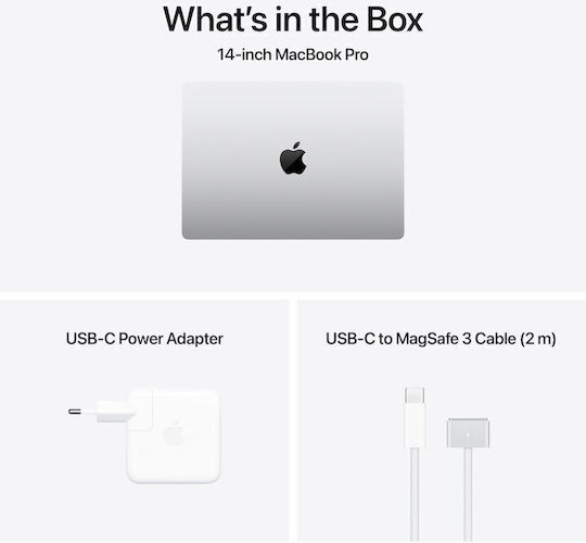 Apple MacBook Pro (2024) 14.2" Ecran Retina 120Hz (M4 Max-16‑Nuclee/64GB/1TB SSD/40-Nuclee GPU/40-Nuclee GPU) cu Încărcător 96W Argintiu (Tastatură International English)