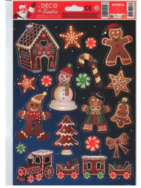 Αυτοκόλλητα Τζάμια Christmas 3 Σχέδια