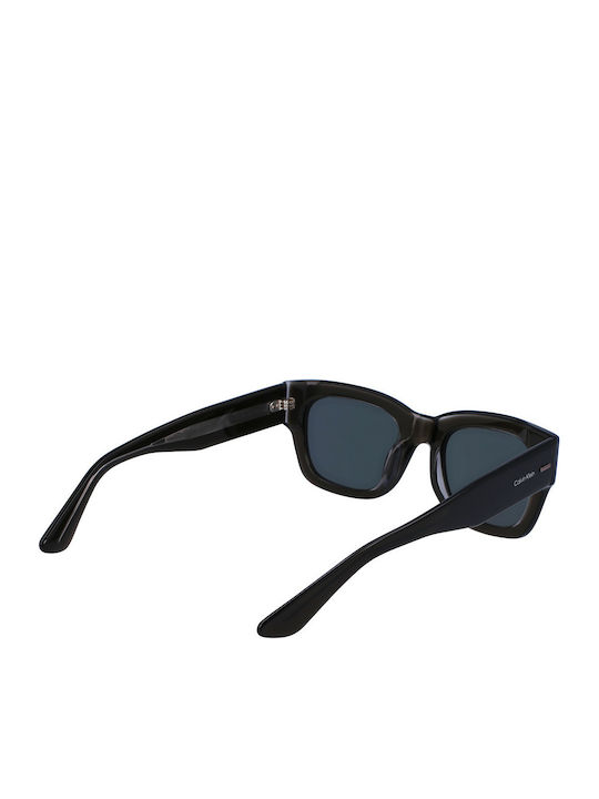 Calvin Klein Feminini Ochelari de soare cu Negru Cadru și Gri Lentilă CK23509S 059