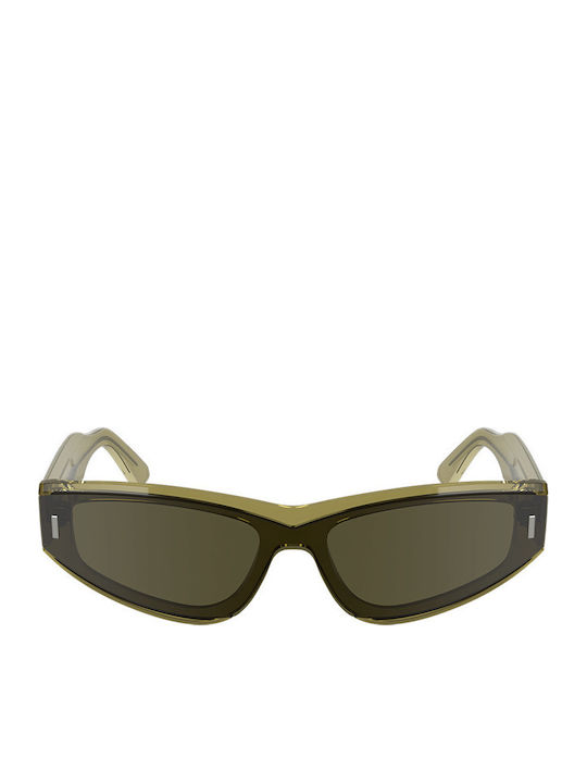 Calvin Klein Unisex Sunglasses with Green Plastic Frame and Green Lens CK24534S 278