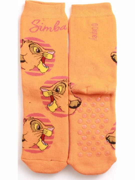 Cimpa Non-slip Kids' Long Socks Lion King Multicolored 3 Pairs