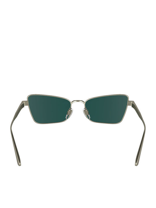 Calvin Klein Feminini Ochelari de soare cu Argintiu Cadru și Verde Lentilă CK24110S 716