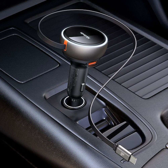 Mcdodo Cc-4850 Auto-Ladegerät 80W 7A Schnellladung mit einem Anschluss: 1xUSB mit Kabel Typ-C,TC-TC Schwarz Farbe