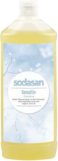 Течен Сапун Органичен Чувствителен Душ Гел 1л Sodasan