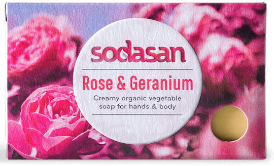 Bio Rosen Geranium Creme Seife 100g Sodasan