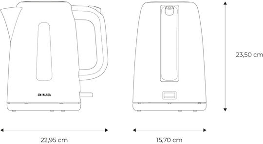 Aiwa Fierbător 1.7lt 2200W Alb