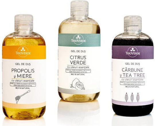 Shower Gel Charcoal Tea-tree Trio Verde 300 Ml