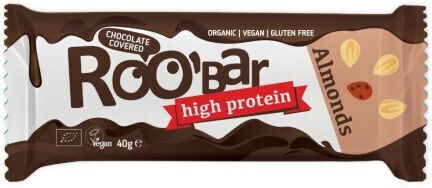 RooBar Блокче с 12% Протеин & Вкус Chocolate-coated Almond 40гр